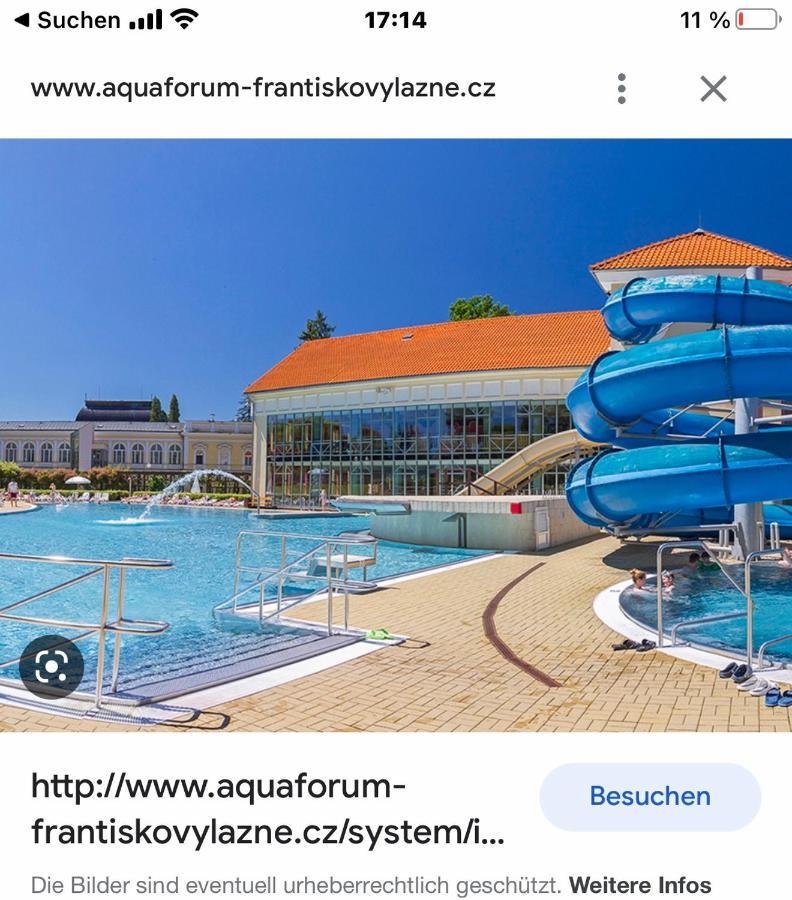 Penzion U Modreho Slona Frantiskovy Lazne Bagian luar foto
